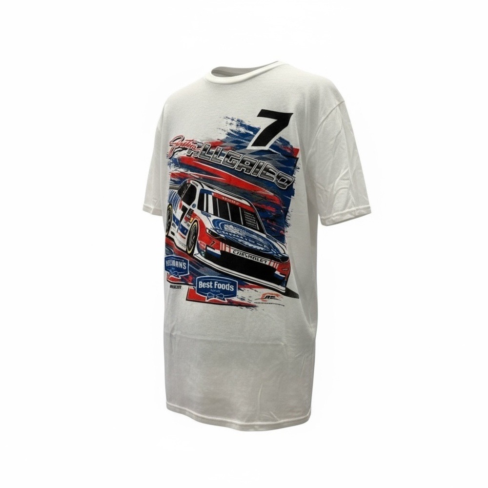 NASCAR Austin Allgaier 7 Best Foods Chevrolet Racing‎ Graphic T-Shirt Mens Large